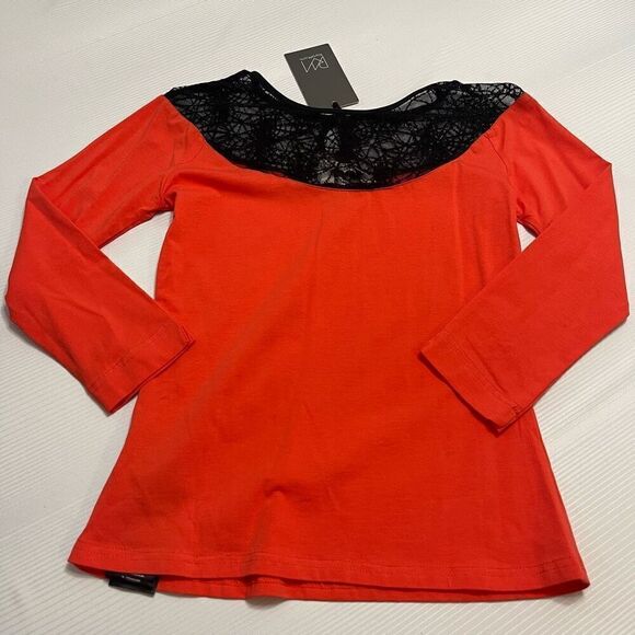 NWT Unique Vintage x Royal Monk Red Black Top Blouse Size Small New - Picture 11 of 11
